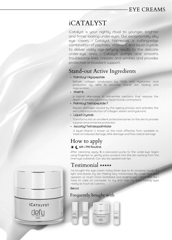 Icatalyst Perth iCatalyst Defy Cosmeceuticals 15ml – Defy Skincare