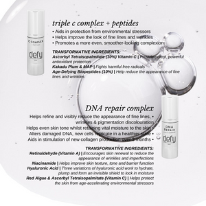DNA Repair Complex helps refine and visibly reduce the appearance of fine lines, wrinkles, and pigmentation discolouration.