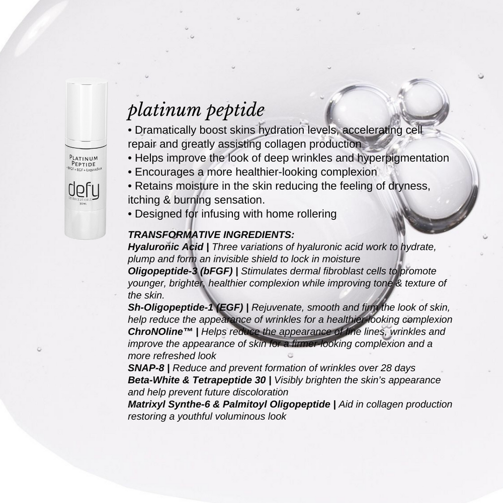 Platinum Peptide |Defy Cosmeceuticals, Beauty on Rose, Essendon, Melbourne, Australia