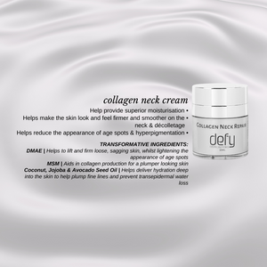Collagen Neck Repair | Defy Cosmeceuticals, Beauty on Rose, Essendon, Melbourne, Australia