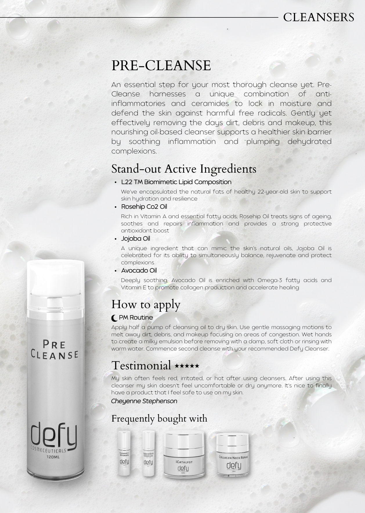 PreCleanse Defy Cosmeceuticals 120ml